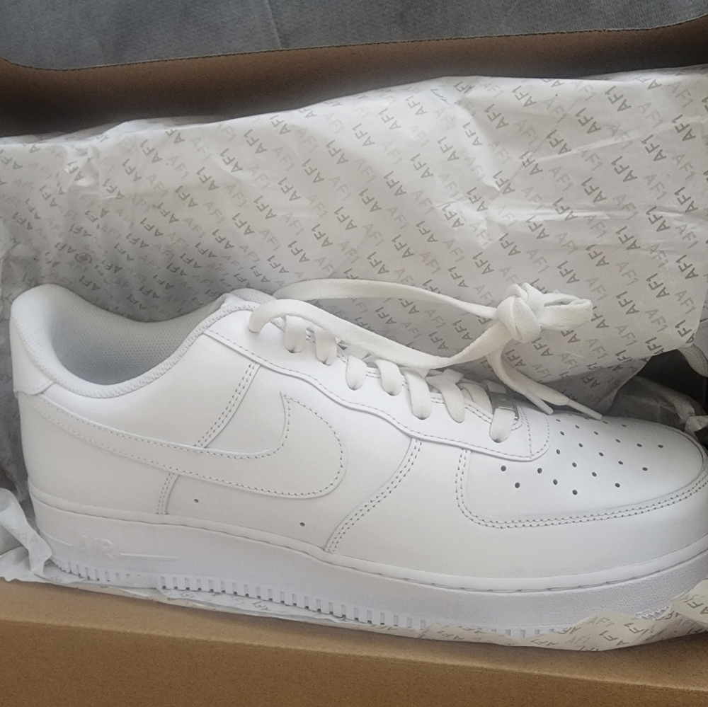 Brand New White Air Force 1, Size 15